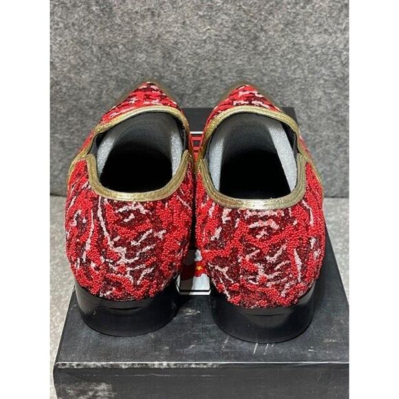 Fiesso by AURELIO GARCIA Dress Shoes Mens 9 FI7016 Graphic Leather Slip On Red main image 7